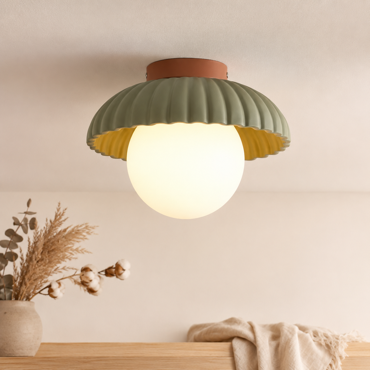 Moderne LED Deckenleuchte zum Aufbauen