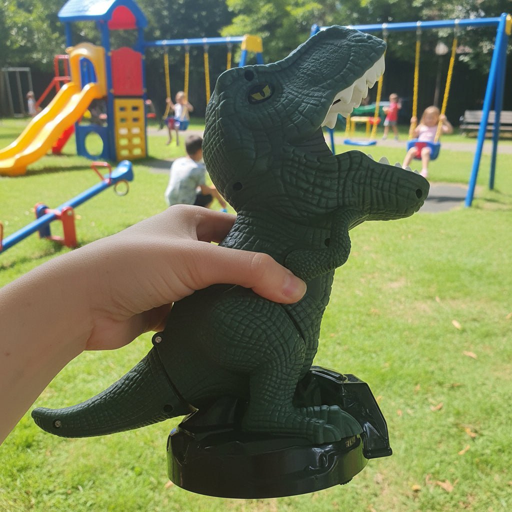 DINOPOP BLASTER – Dinosaur shooting game for children with soft foam balls & target board