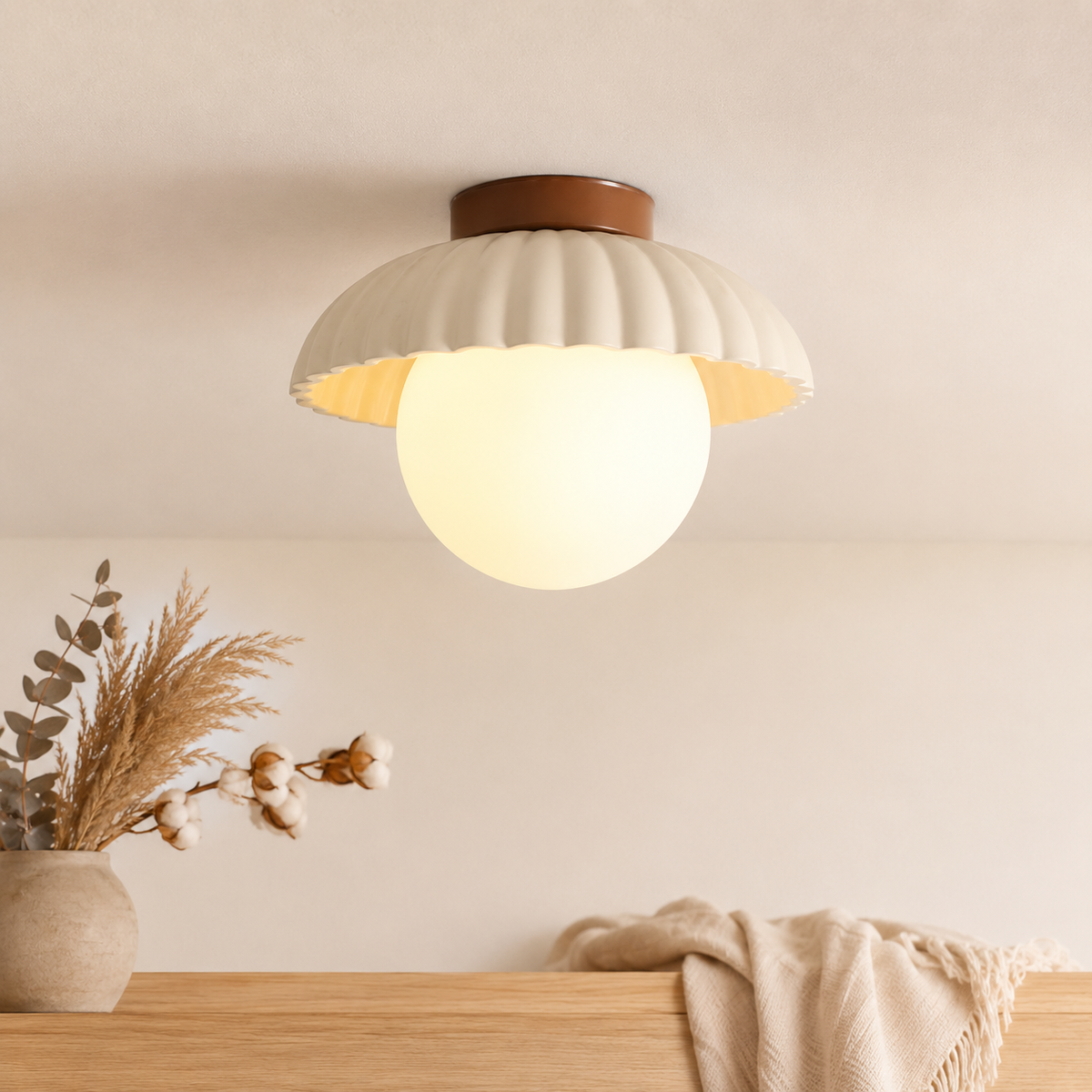 Moderne LED Deckenleuchte zum Aufbauen