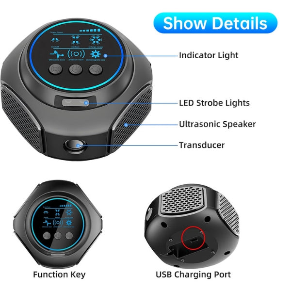 Plug‑In Ultrasonic Rodent Repellent for Home & Garden