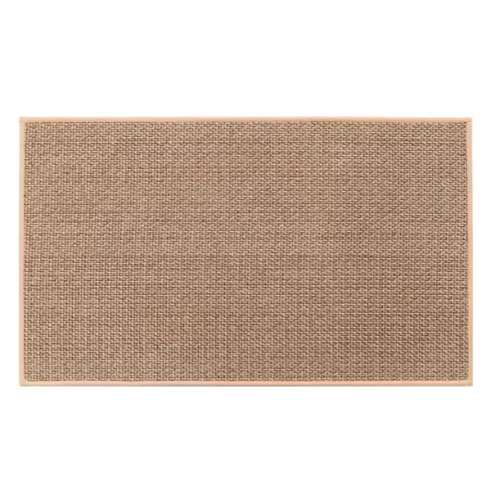 PureStep - Woven Kitchen Mat with Non-Slip Rubber Backing, Washable & Water Absorbent Floor Rug for Modern Home Decor