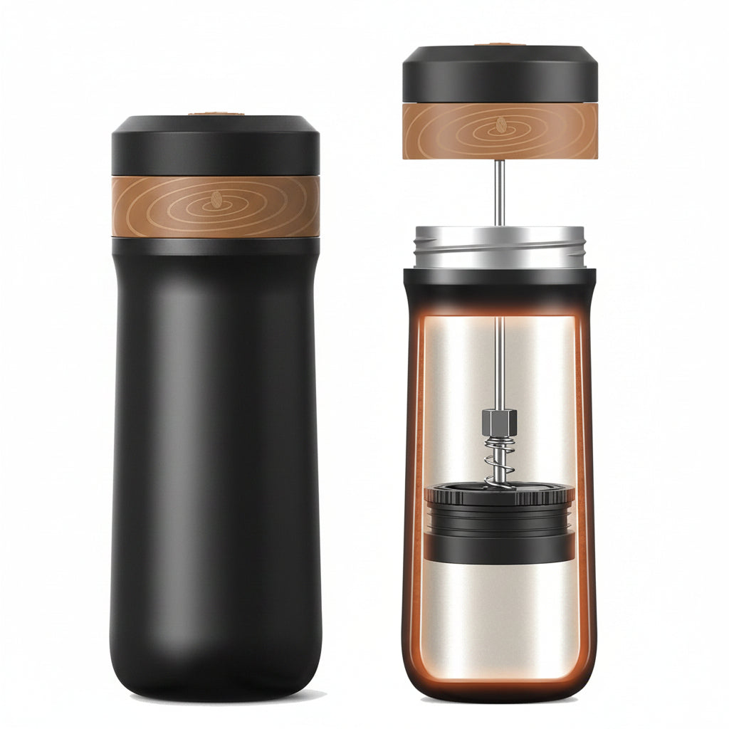 Trekka – French Press aus Edelstahl für perfekten Kaffee unterwegs