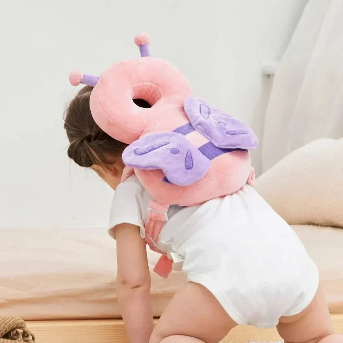 HEADGUARD - Luxurious adjustable head protection for babies with soft materials for safe protection while crawling and learning to walk