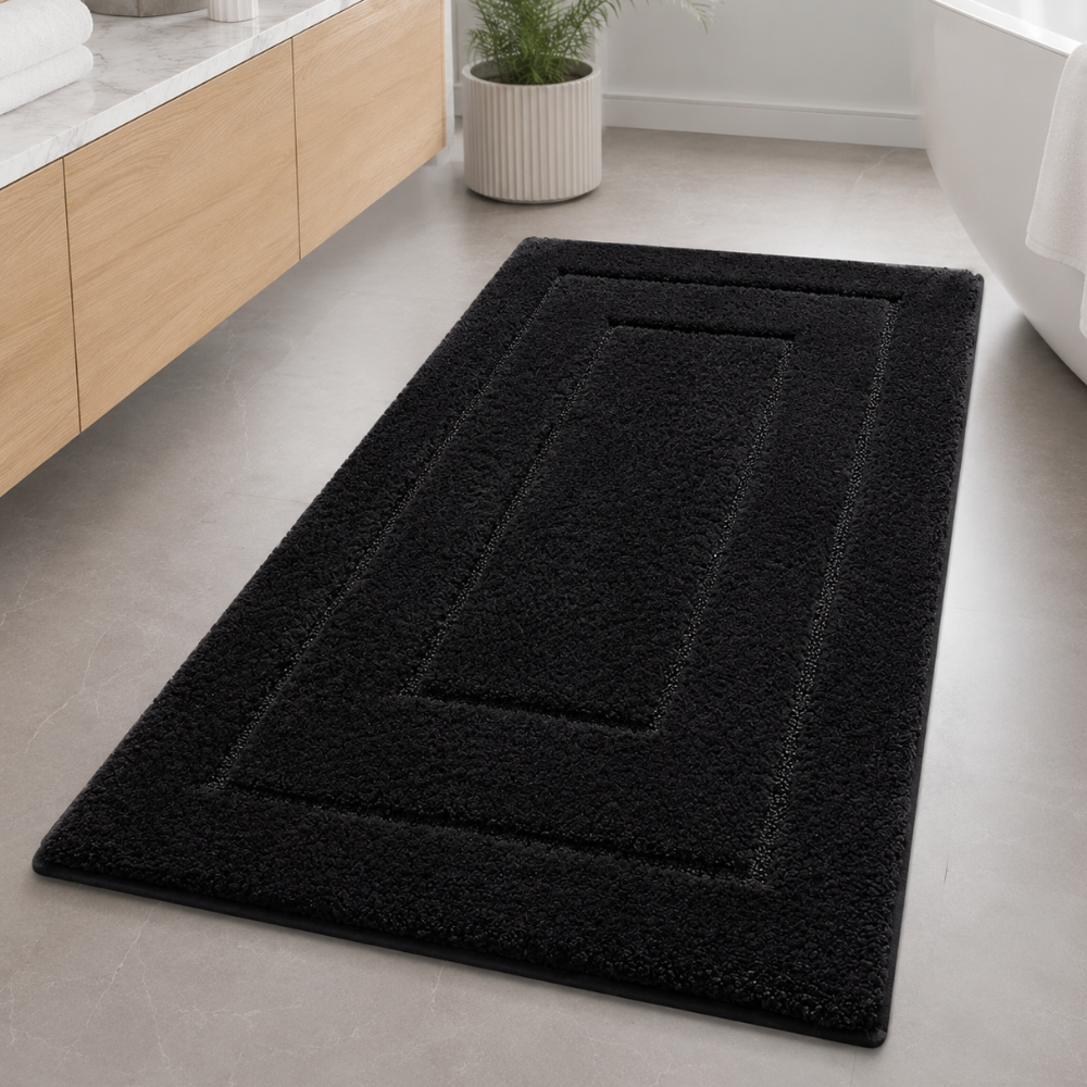 CloudStep Non-Slip Microfiber Bath Mat | Ultra-Absorbent Bathroom Rug for Modern Decor