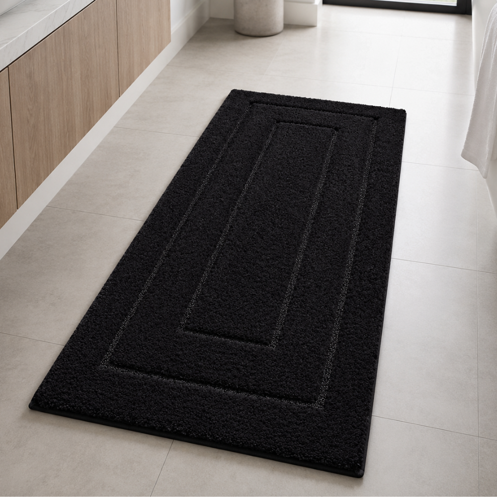 CloudStep Non-Slip Microfiber Bath Mat | Ultra-Absorbent Bathroom Rug for Modern Decor