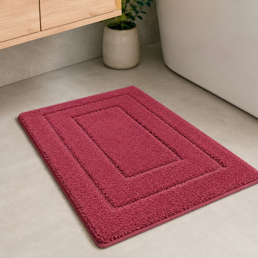 CloudStep Non-Slip Microfiber Bath Mat | Ultra-Absorbent Bathroom Rug for Modern Decor