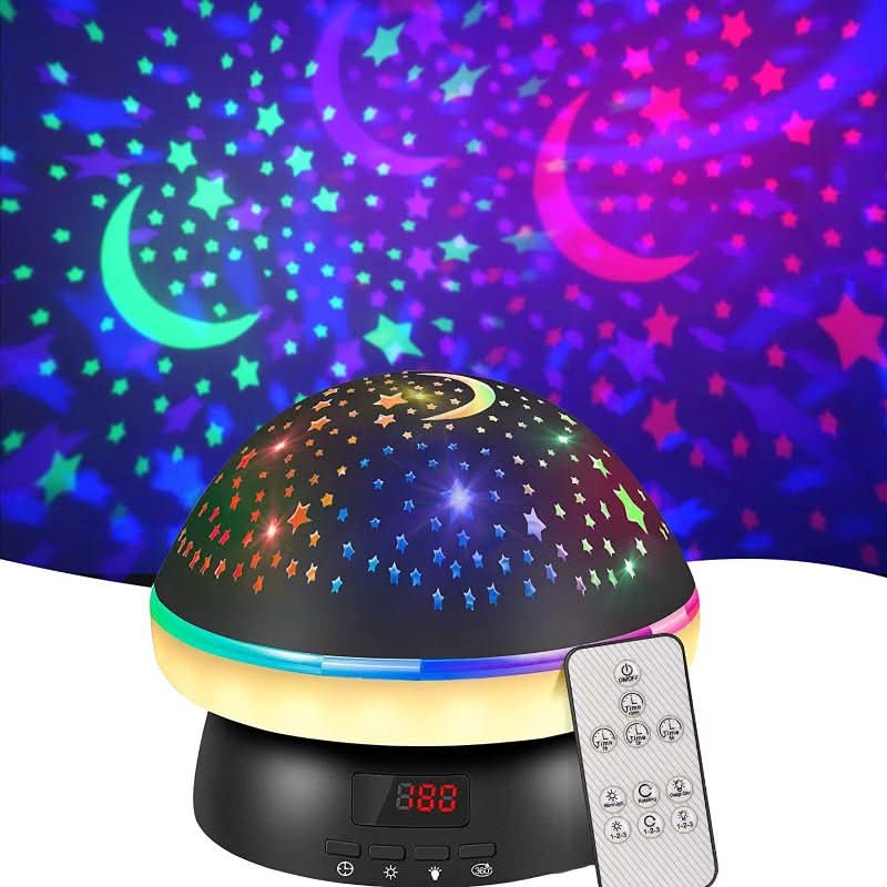 GLOWLIGHT – Magical Star Projector with 16 Colors & Timer Function