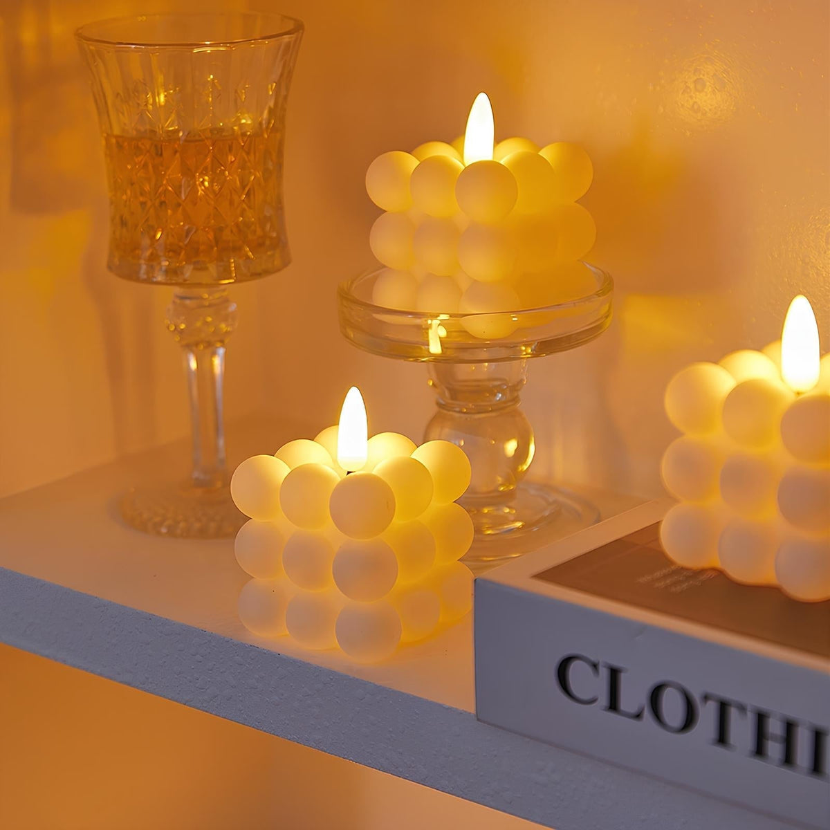 Autumn - Vuurloze Kaars met Sfeervolle Verlichting