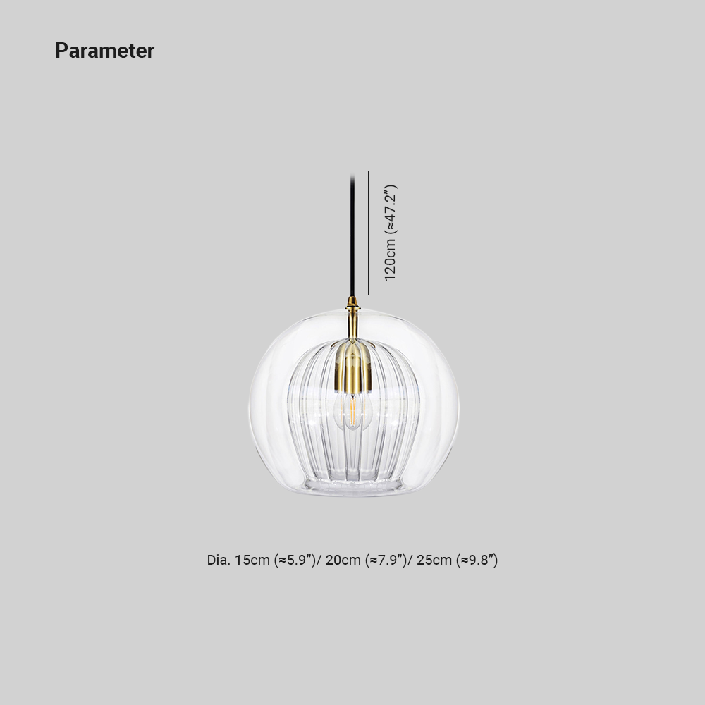 Maris Glass Globe Hanging Light
