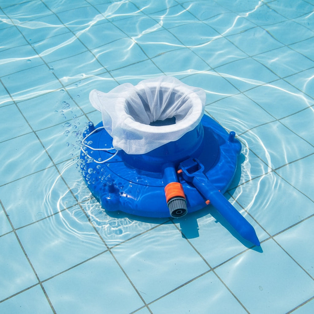 AQUAVAC – Chemical-Free Pool Cleaner with Strong Suction Power for Leaves & Dirt