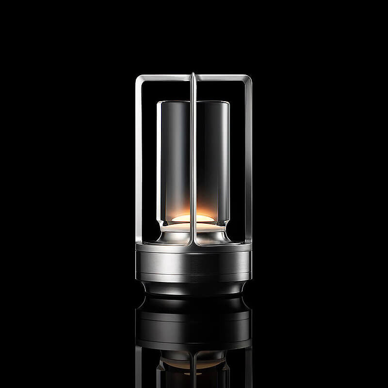 Auralight™ draadloze glazen tafellamp – dimbaar en spatwaterbestendig