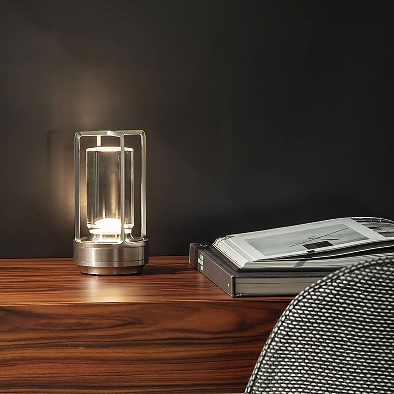 Auralight™ draadloze glazen tafellamp – dimbaar en spatwaterbestendig