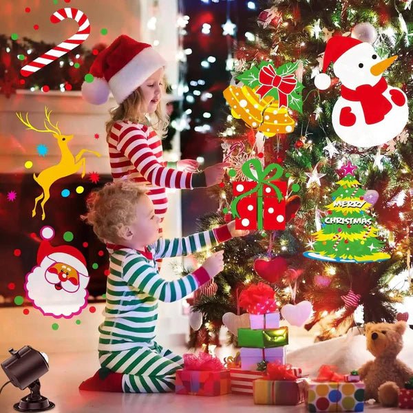 Outdoor Christmas Lights Projector with 16 Holiday Designs