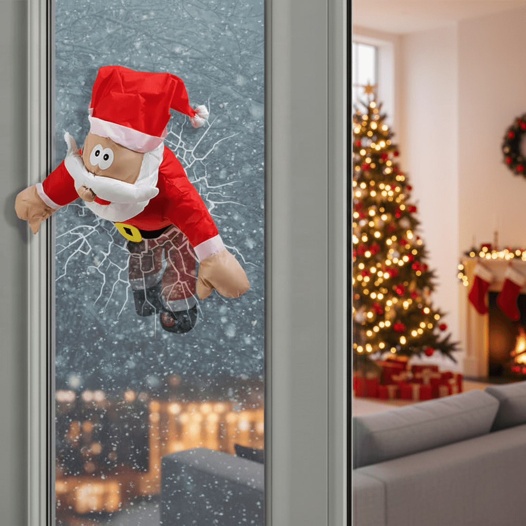 Christmas Window Scene with Sound-Activated Motion