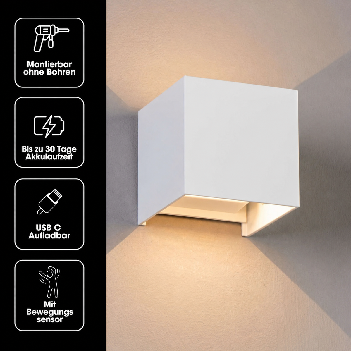 MovoLuxe | Design LED Lampe mit Bewegungssensor