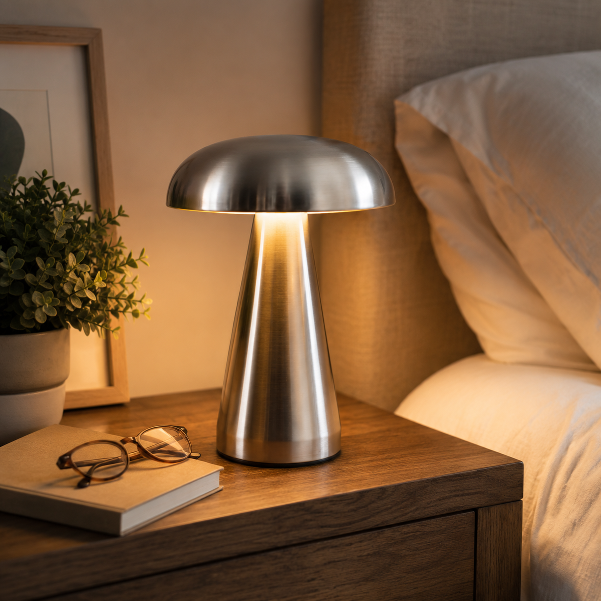 LumaGlow™ oplaadbare vintage USB-tafellamp