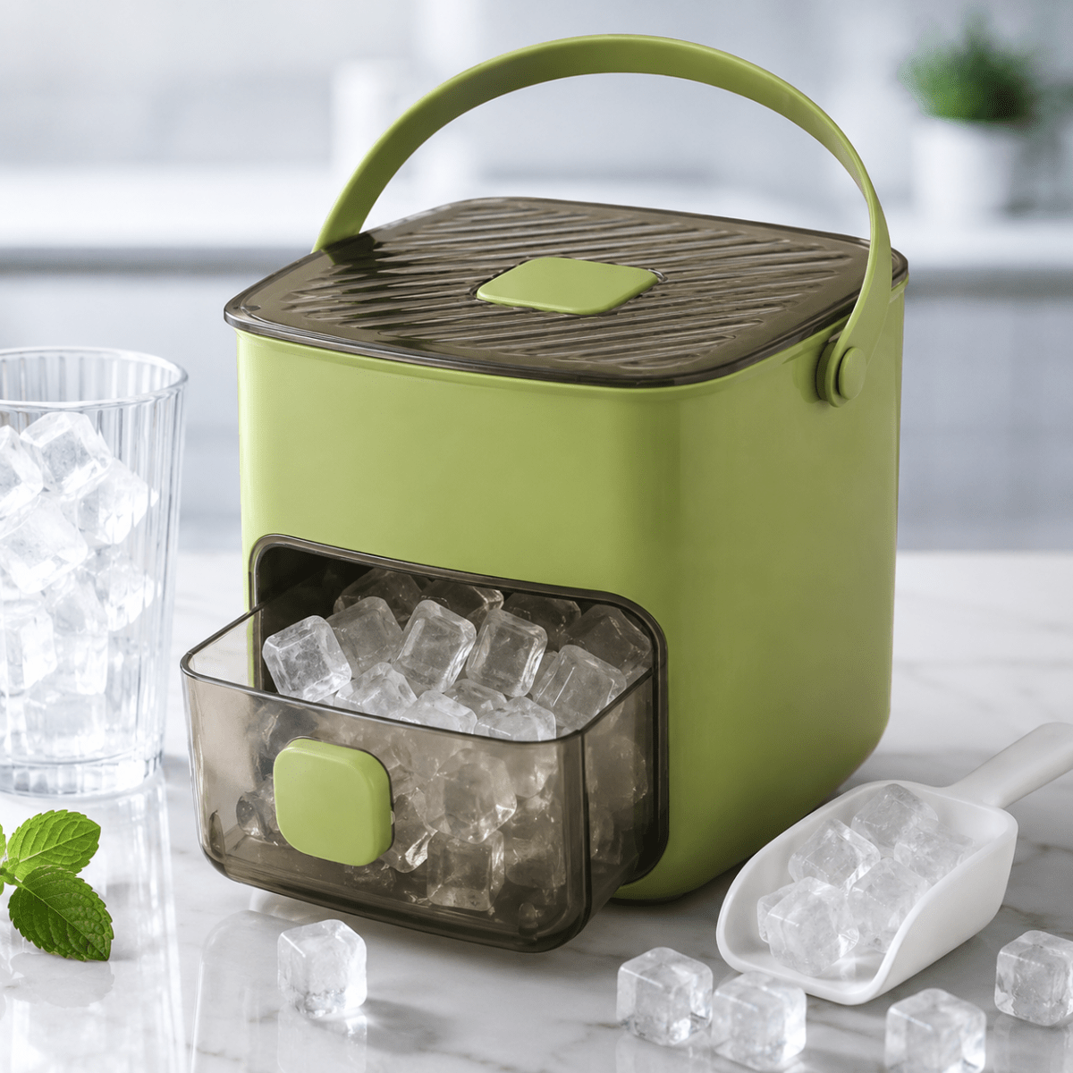 FROSTCUBE – Compact ice machine for fresh ice cubes in minutes