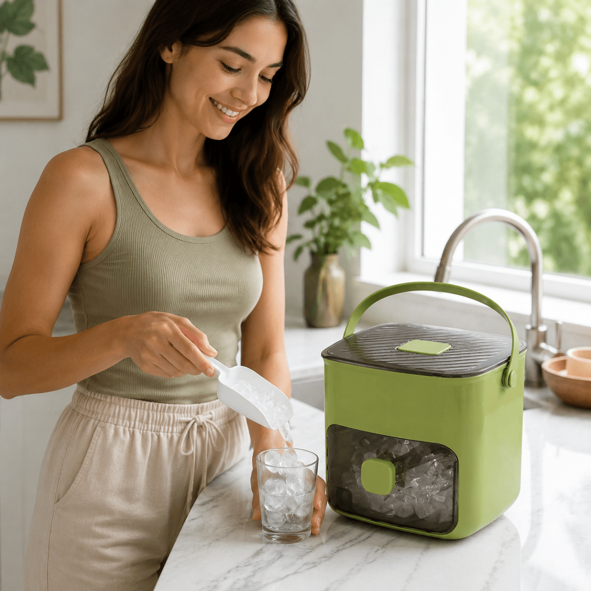 FROSTCUBE – Compact ice machine for fresh ice cubes in minutes