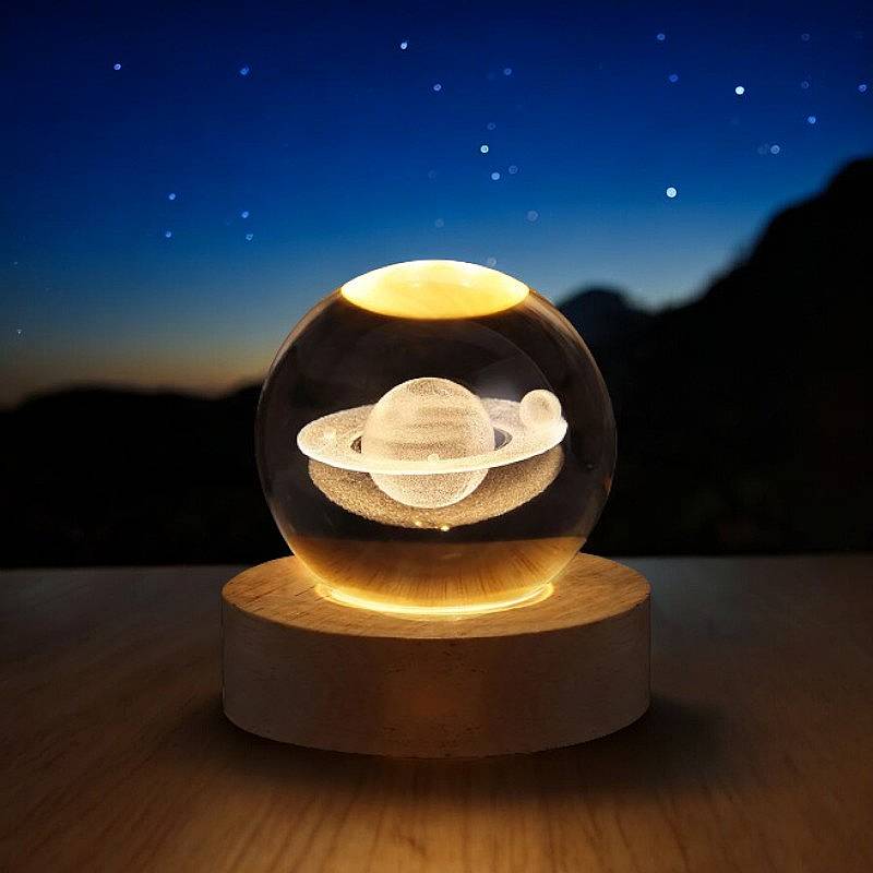 CosmicGlow™ 3D-kristallen bollamp
