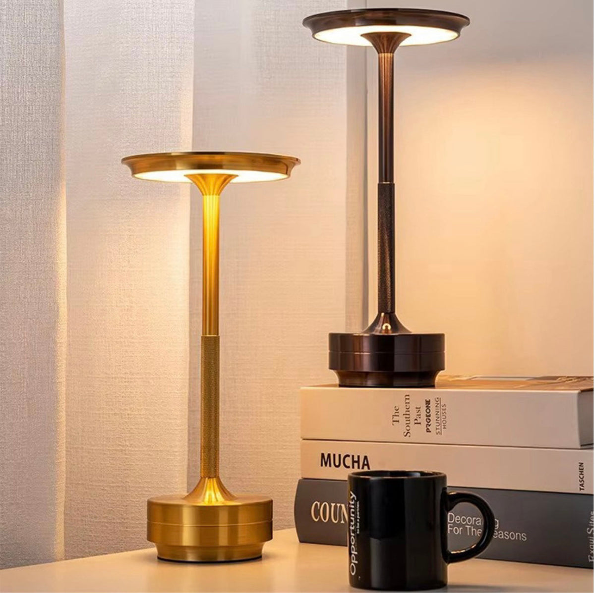 ClarityGlow Luxe Edition | Draadloze LED Tafellamp