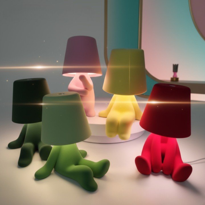 HUMISHAPE – LED lamp in human shape for creative table and room lighting