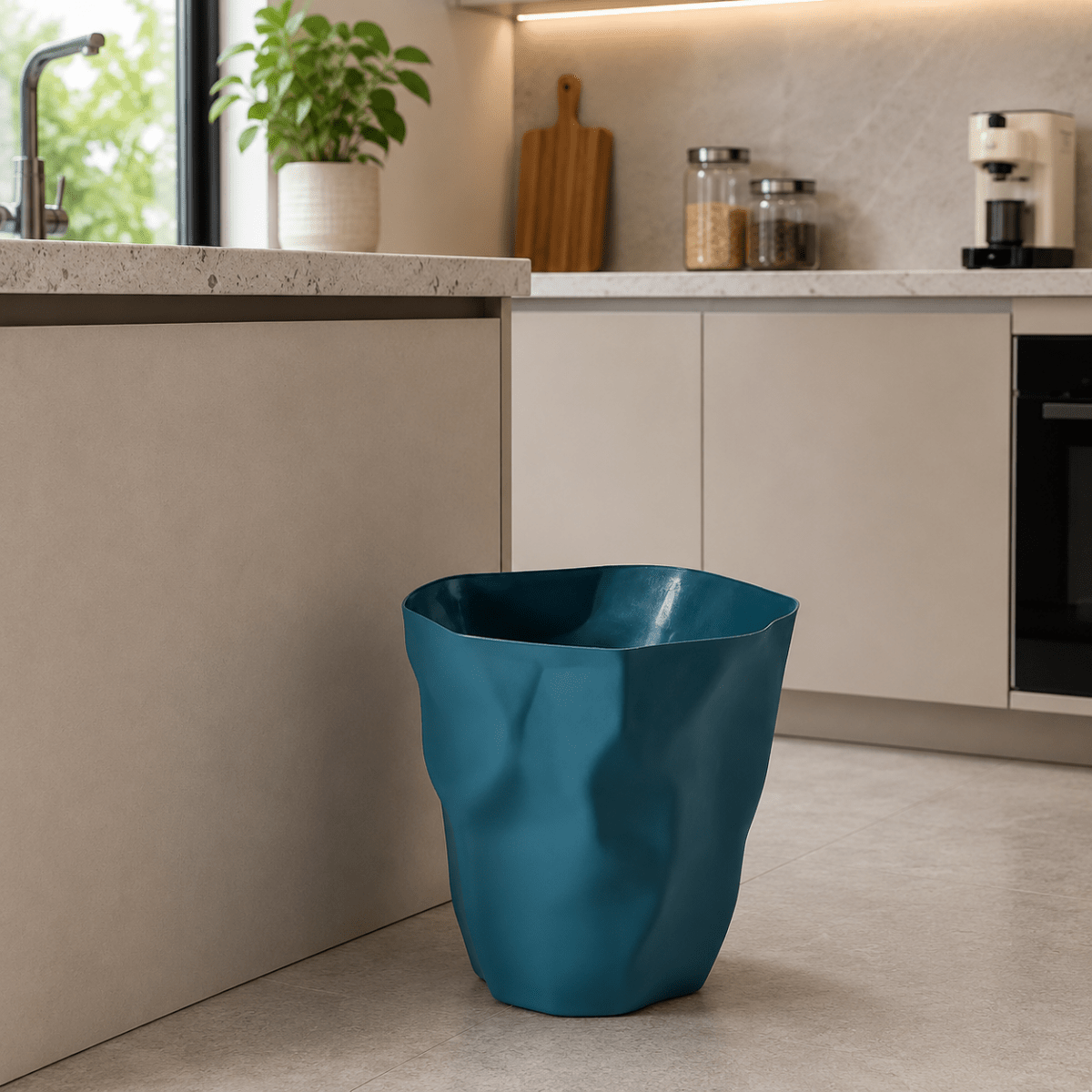 FORMAFLOW – Minimalist trash can with a distinctive silhouette