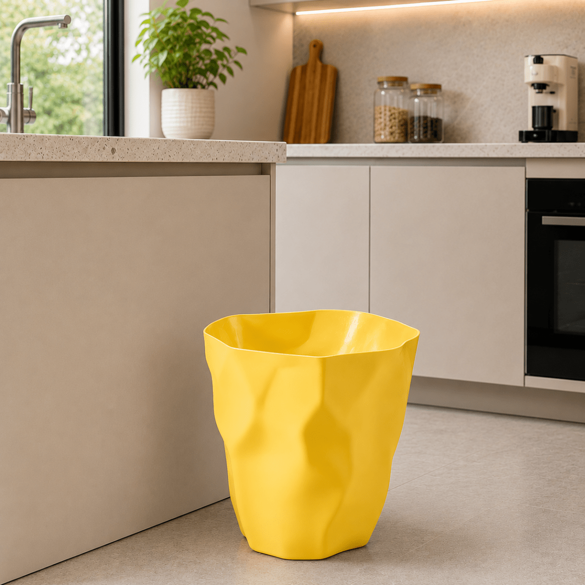 FORMAFLOW – Minimalist trash can with a distinctive silhouette