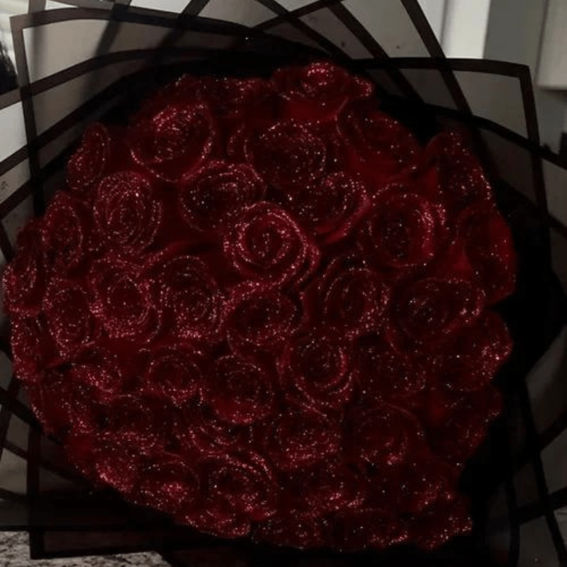 ROSALUNE – Eternal Glitter Rose for Romantic Gifts & Home Decoration
