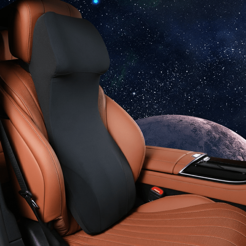 ERGOCARVE – Integrated Car Neck & Lumbar Support made of Memory Foam