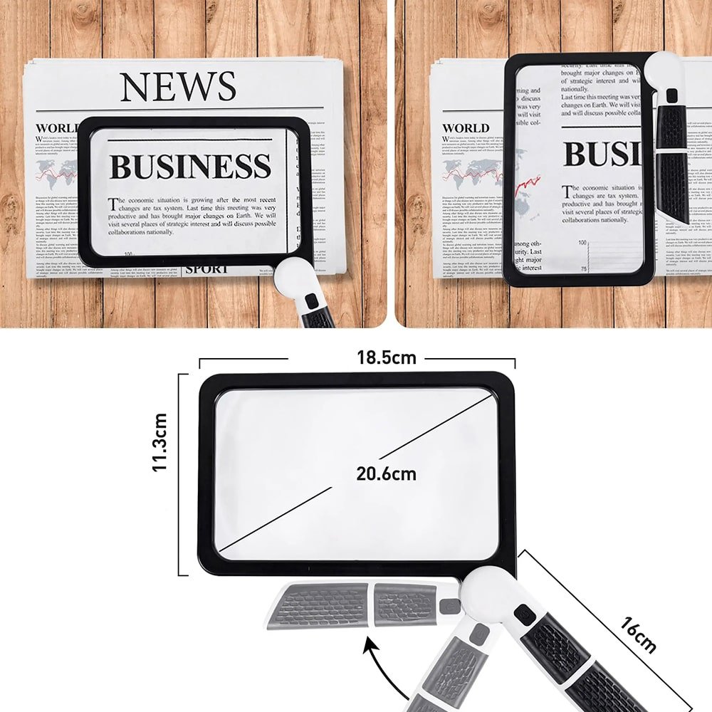 LED Magnifying Glass for Clear, Eye-Friendly Vision
