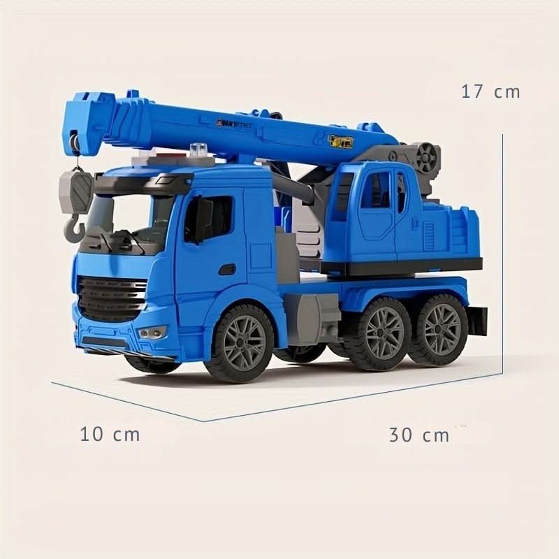 BUILDPLAY – Crane Truck Toy with Light & Sound for Creative Construction Fun