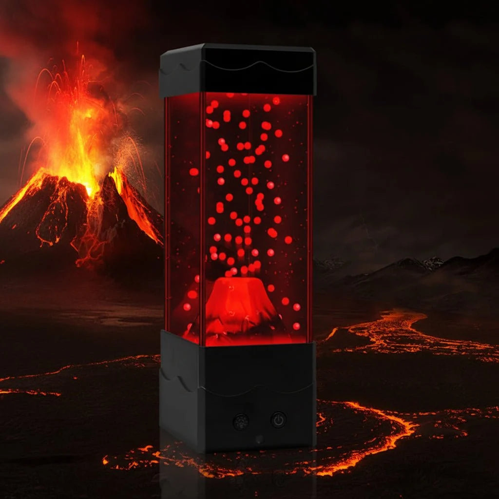 VULCALIGHT – LED volcano lamp | 7-color night light for children's rooms