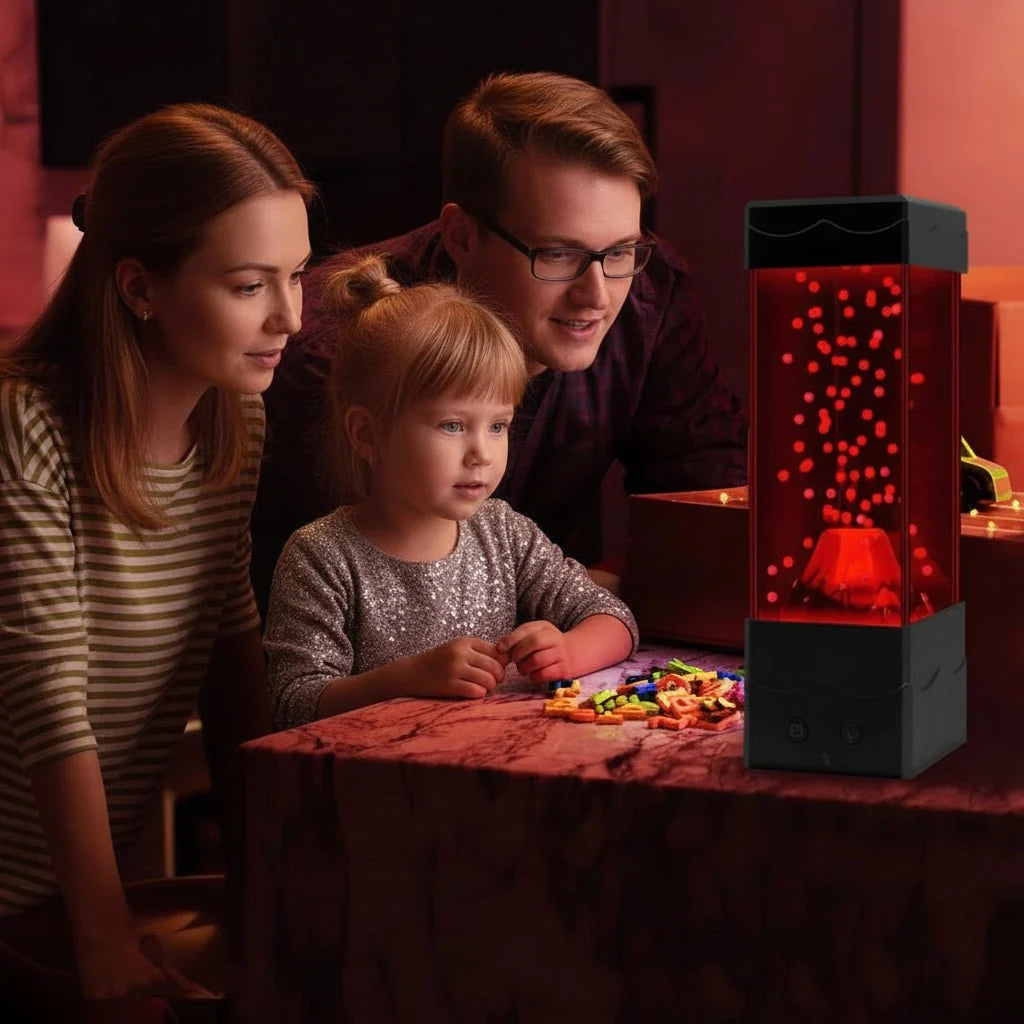 VULCALIGHT – LED volcano lamp | 7-color night light for children's rooms
