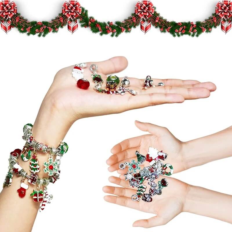 DIY Christmas Bracelet Advent Calendar for 24 Days of Crafting Fun