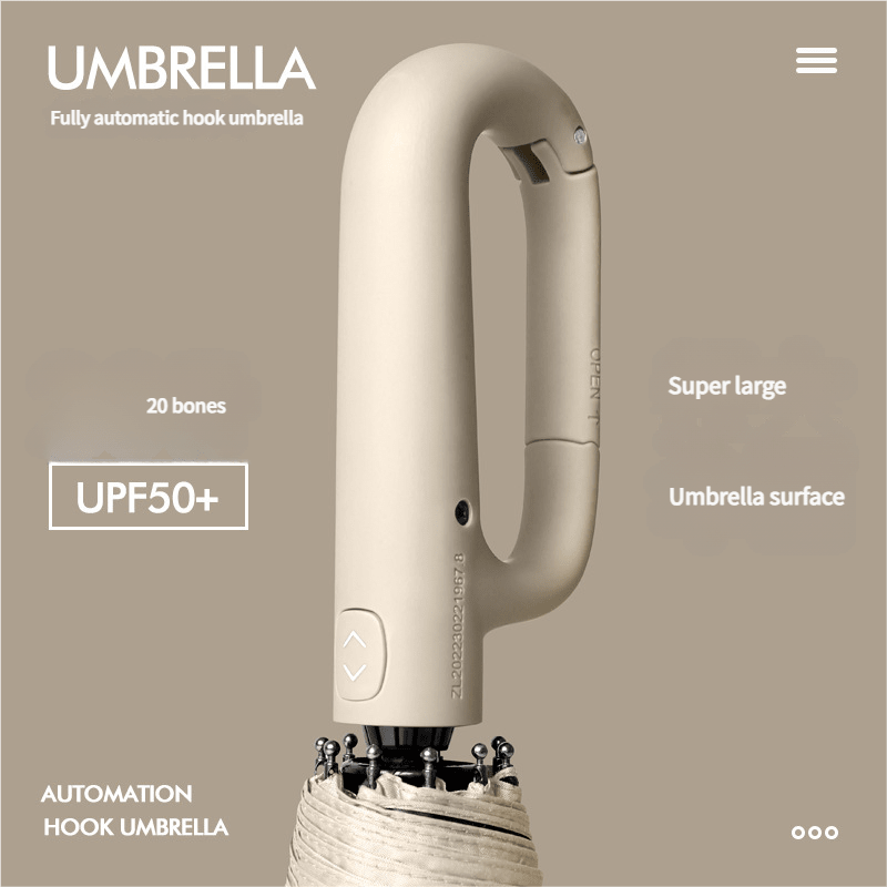 Automatic umbrella for strong winds and reliable protection