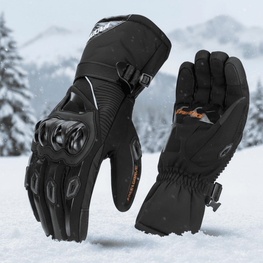 GRIP – Waterproof, insulated motorcycle gloves for winter rides