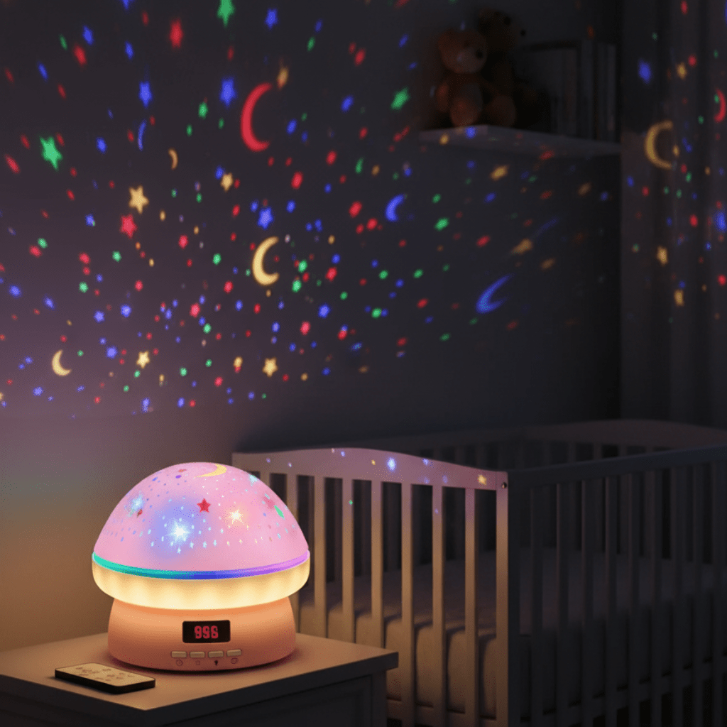 GLOWLIGHT – Magical Star Projector with 16 Colors & Timer Function