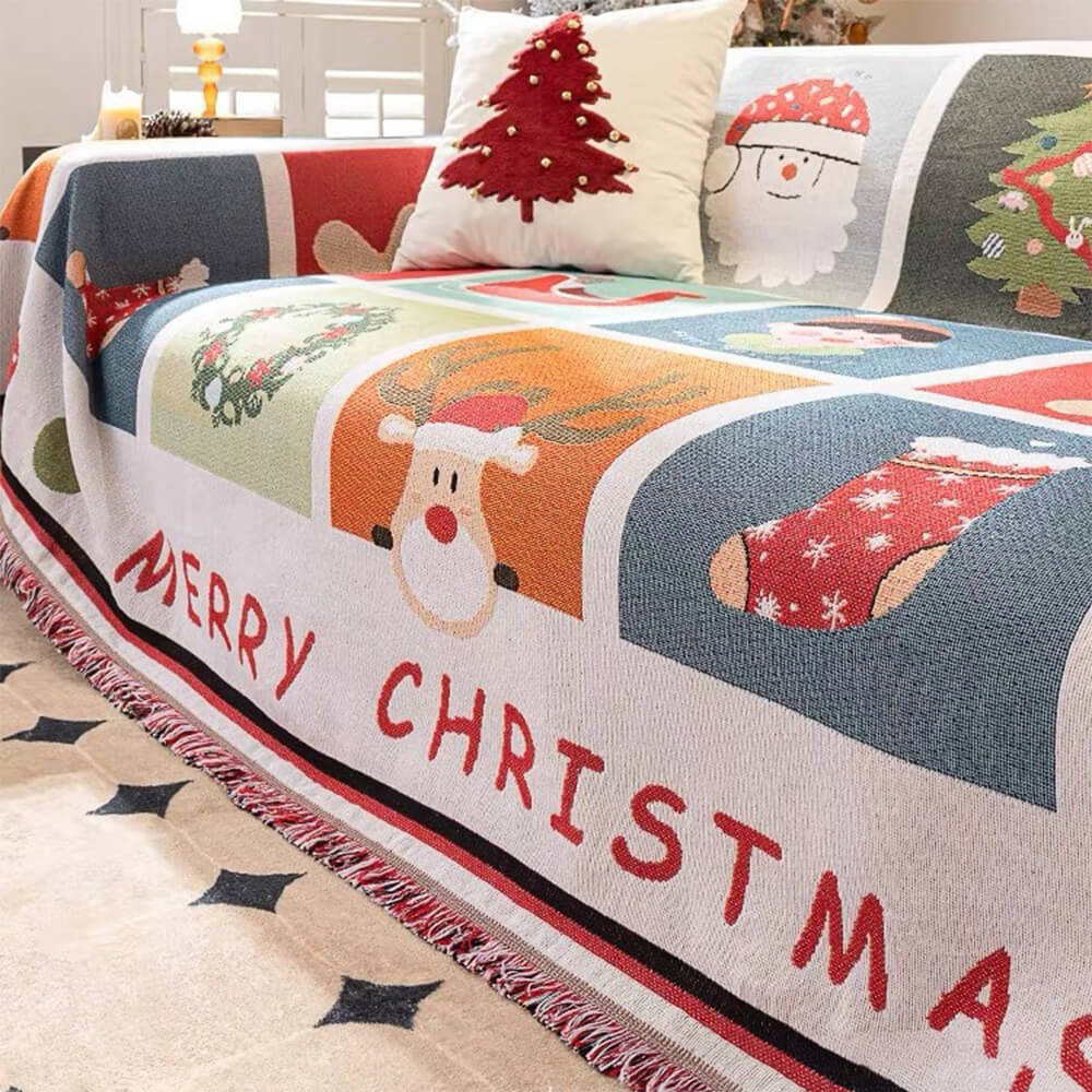 Easy-Care Christmas Sofa Slipcover