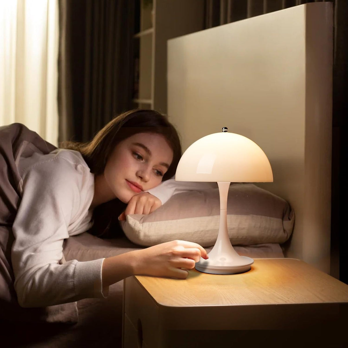 NordicMush™ draadloze LED-paddenstoellamp met USB