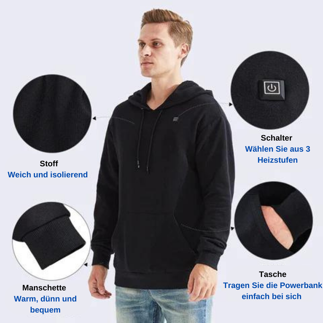 Unisex Heated Winter Hoodie - ThermaHoodie