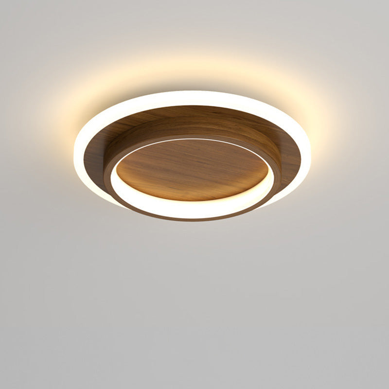 Plafondlamp met vlakke ronde diffuser ontwerp