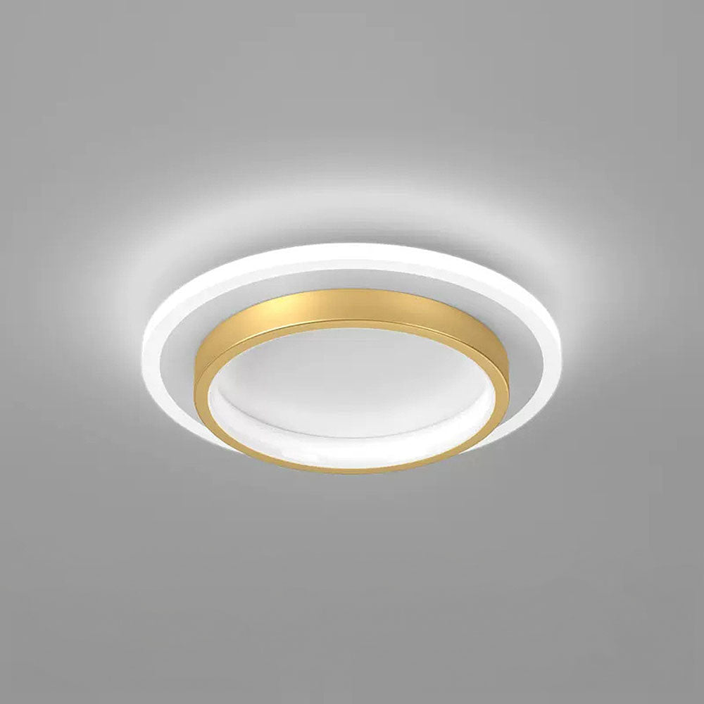 Plafondlamp met vlakke ronde diffuser ontwerp