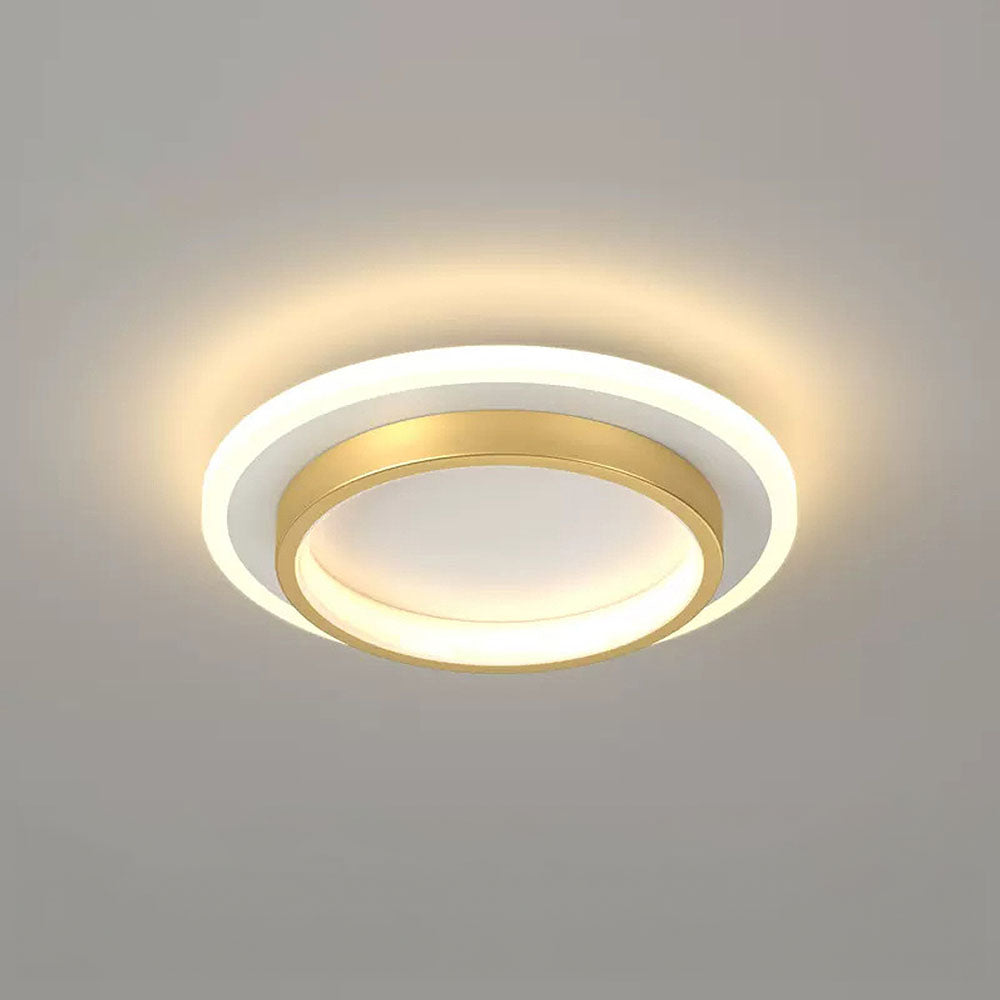 Plafondlamp met vlakke ronde diffuser ontwerp