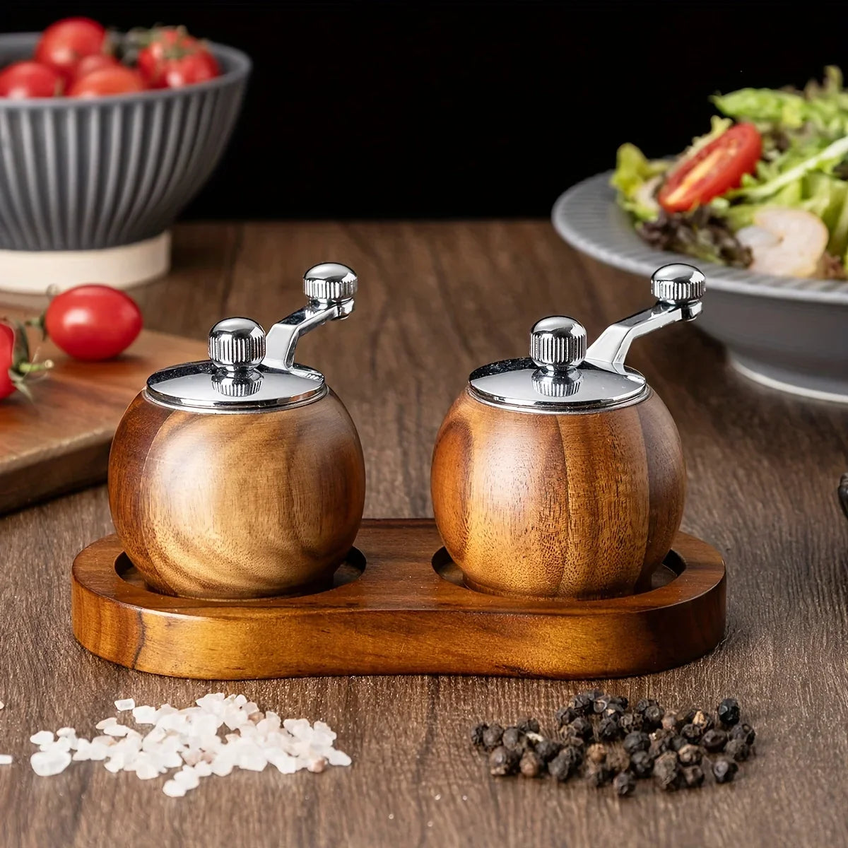 Lavera – Stilvolle Salz und Pfeffermühlen für komfortables Würzen (3er Set)