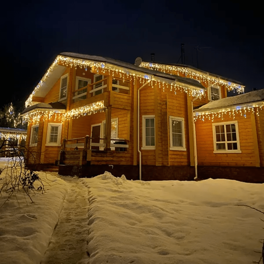 LED curtain string lights for magical holiday decor