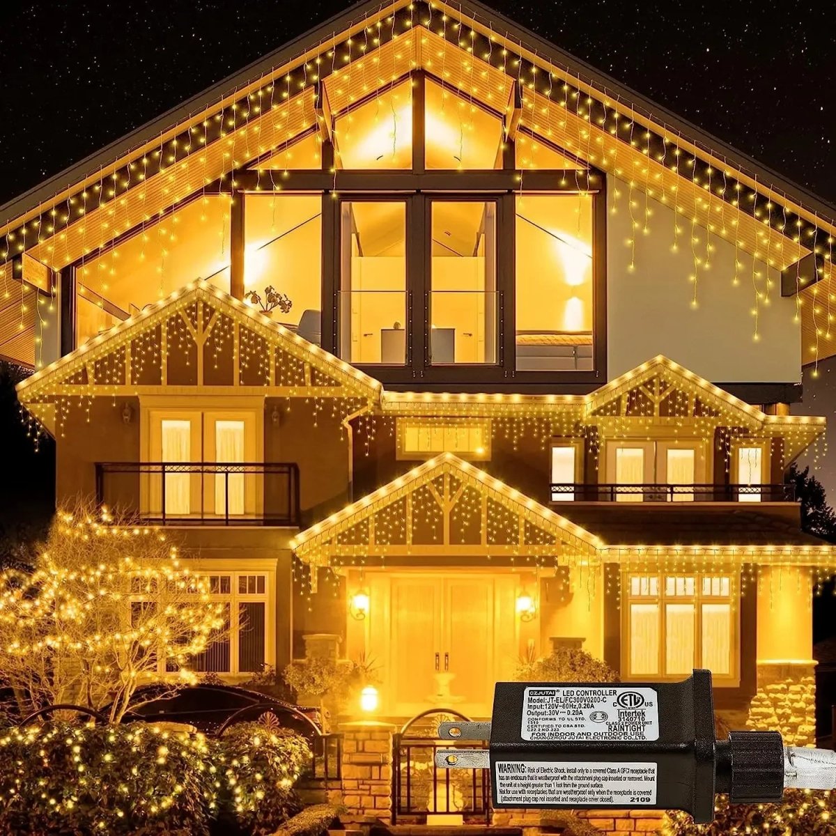 LED curtain string lights for magical holiday decor
