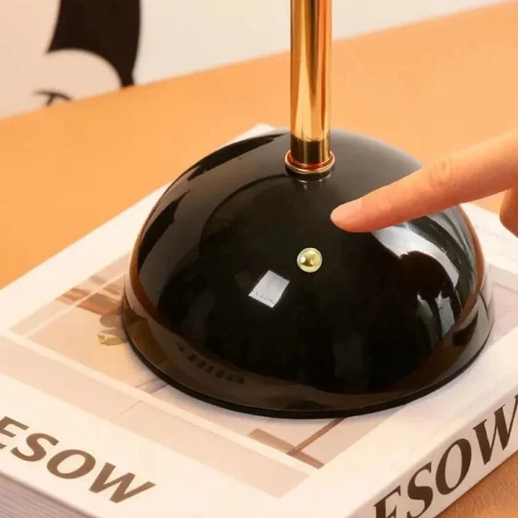 Rechargeable Mushroom Glass Table Lamp
