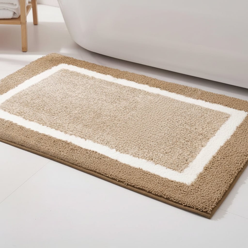 BATHBLISS – Soft Non-Slip Microfiber Bath Mat for Bathroom & Living Room