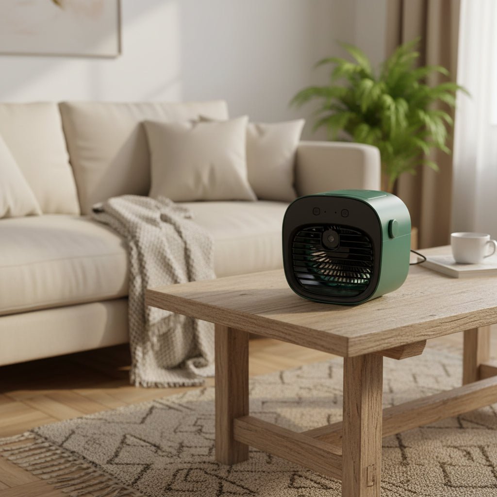 CLIMAONE DUO COOL - 2-in-1 Air Cooler & Humidifier - Compact Room Freshness with Pleasant Air Circulation and Moisture