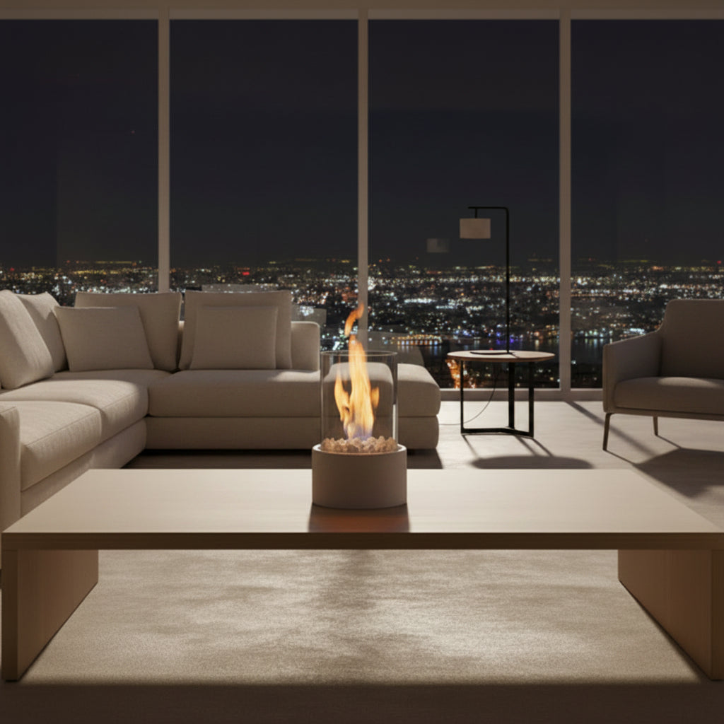 SLEEKFLAME – Smoke-Free Table Fireplace for Stylish Indoor & Outdoor Use
